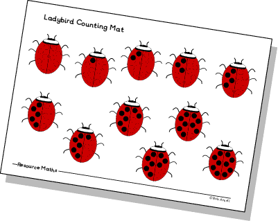 Ladybird Counting Mat